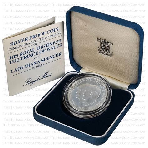 1981 Charles And Diana Wedding Crown Silver Proof