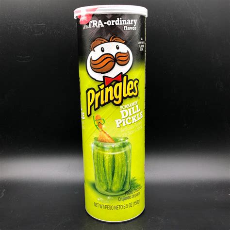 Pringles Screamin Dill Pickle Flavour Potato Crisps 158g Usa Bruce