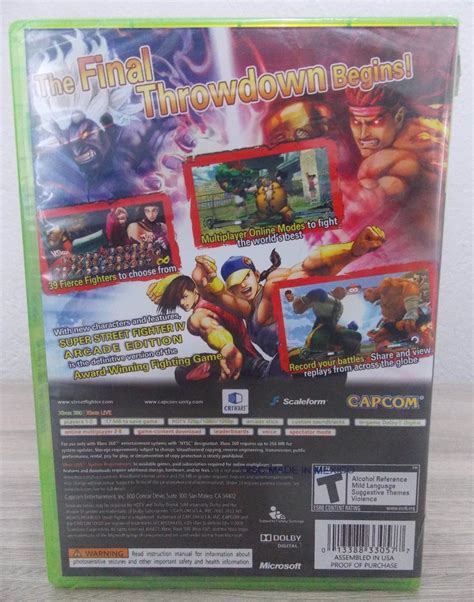 Super Street Fighter 4 Arcade Edition Xbox 360 Xbox One Mercado Livre