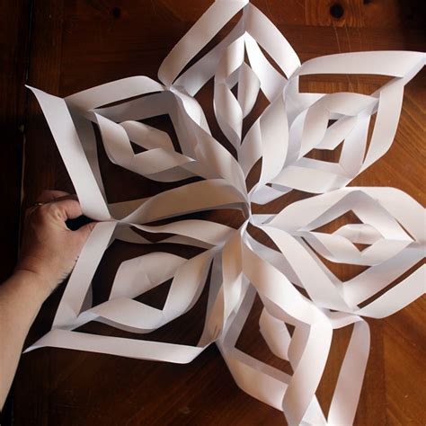 How To Make Giant Paper Snowflakes Step By Step Photo Tutorial