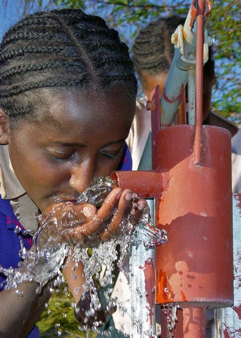 Ethiopian Girl Drinking Water Access To Safe And Reliable Flickr