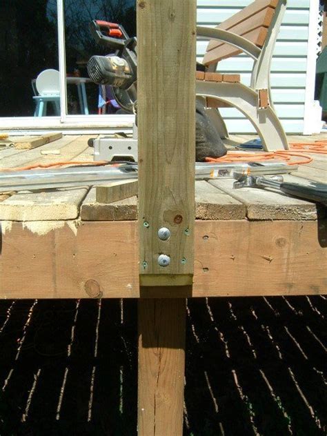 April 04, 2017 by todd install blocking and bracing to ensure that the posts will anchor securely and rest plumb and level. Installing a new deck railing - Thumb and Hammer