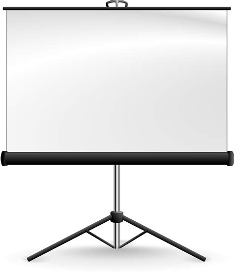 Clipart Portable Projection Screen