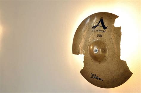 Broken Cymbal Lamp By Leonardo Criolani Drum Room Music Studio Room