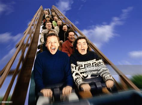 People On Rollercoaster Ride Screaming Bildbanksbilder Getty Images