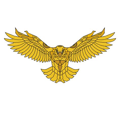 Golden Eagle Clipart Flying Golden Eagle Png Transparent Png Full