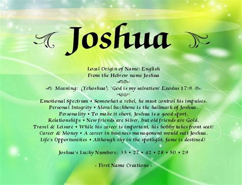 If you consider naming your baby octavia we recommend you take note of the special meaning and history of the name as your baby's name will play a big role in its life and your baby will hear it spoken every day. Joshua | Names with meaning, Middle names for girls ...