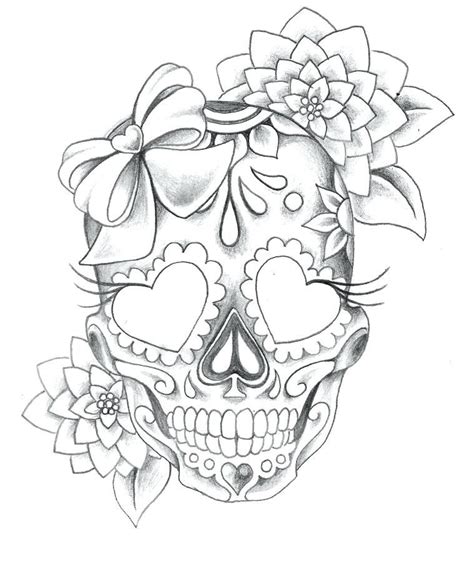 Resultado De Imagen De Black And White Sugar Skull Girl Tattoo