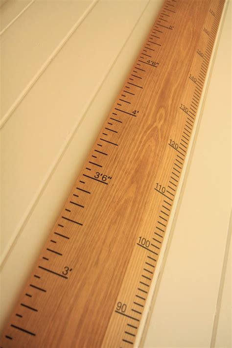 Modern Country Style My Real Ruler Height Chart