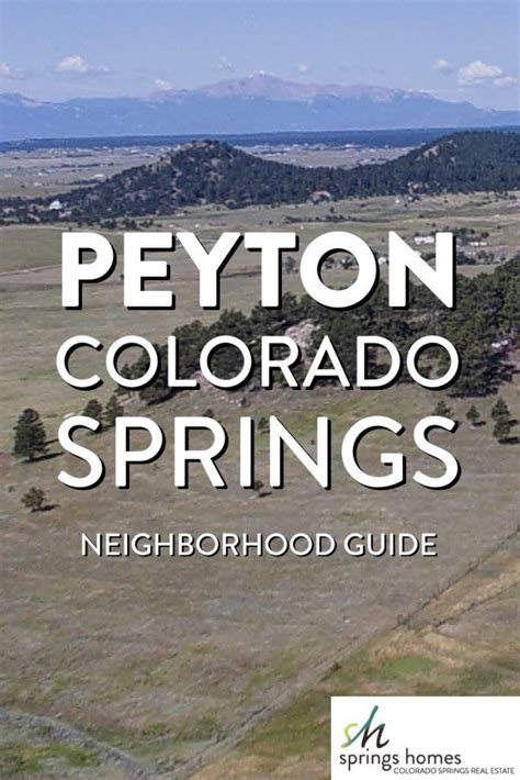 peyton colorado colorado springs neighborhood guide colorado