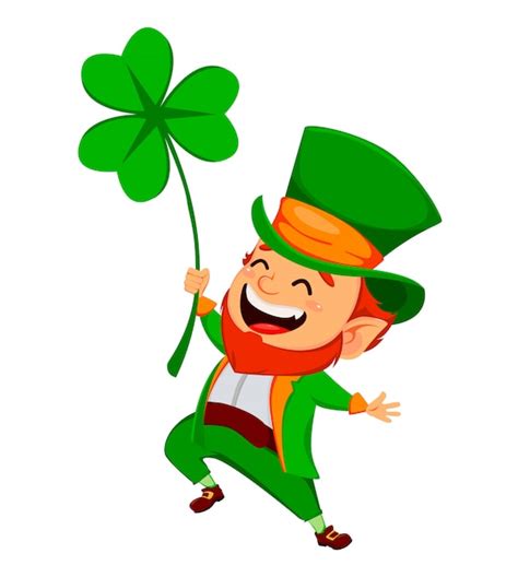 Saint Patrick Day Cartoon Character Leprechaun Premium Vector