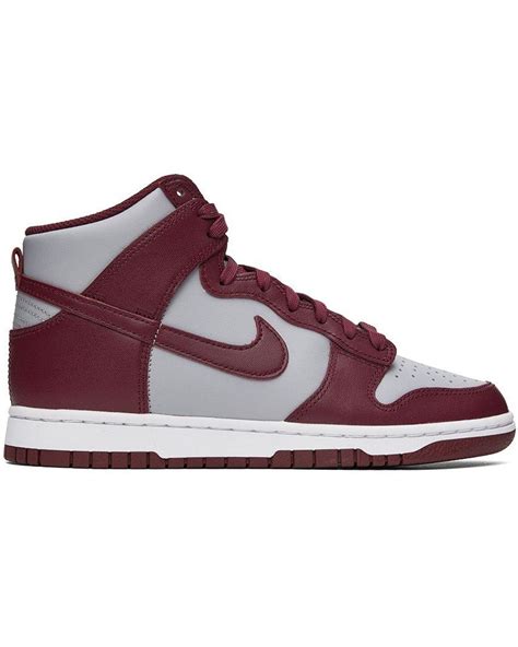 Nike Burgundy And Gray Dunk High Retro High Sneakers For Men Lyst
