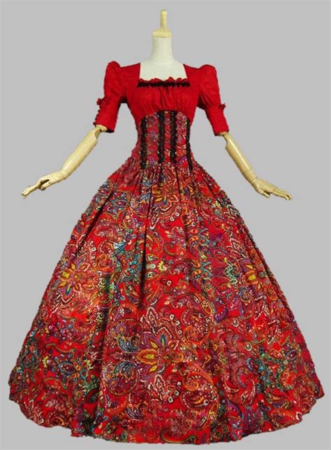 Victorian Civil War Period Dress Ball Gown Theater Reenactment Dress