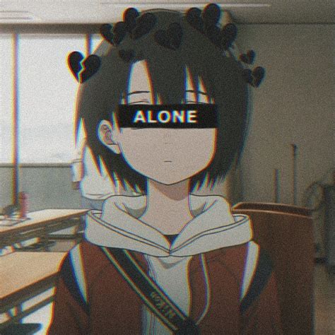 Sad Anime Girl Aesthetic Icon