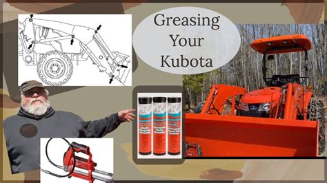 Greasing A Kubota L Series Loader Tractor Greasing Howto Youtube