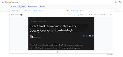 Como Traduzir Imagens Com O Google Tradutor Via Web