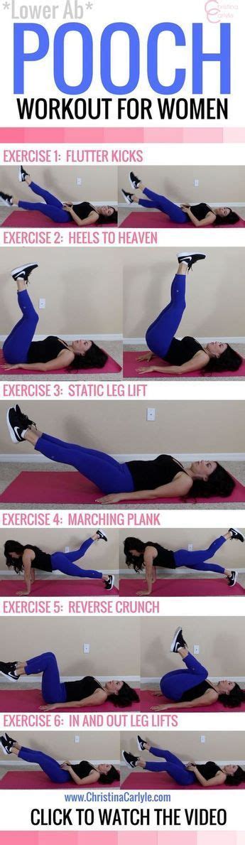 The Best Lower Ab Exercises For Women Pooch Workout Workout Exercise