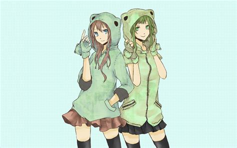 Anime Girls Vocaloid Megpoid Gumi Megurine Luka Green Hd Wallpapers