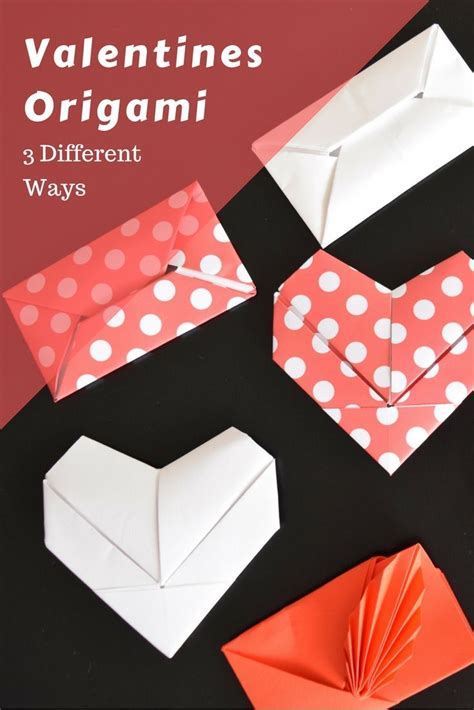 3 Different Origami Valentine Notes Fave Mom Valentines Origami