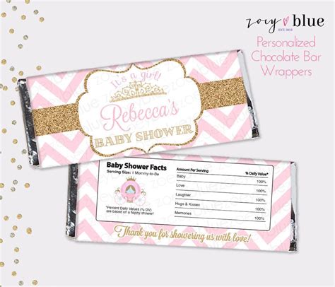 Personalized Chocolates For Baby Shower Birthday Chocolate Bar Baby