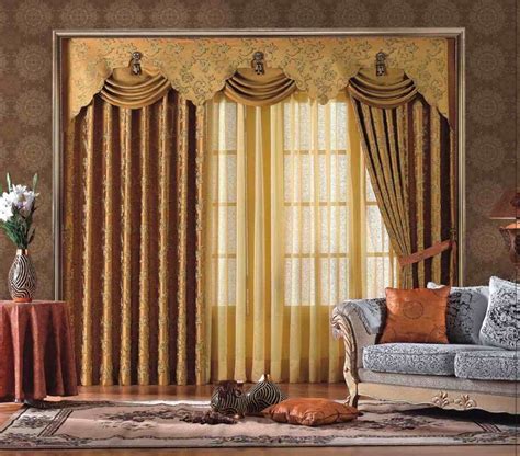 Exterior Fantastic Large Window Curtain Design Interior With Gold