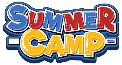 Premium Vector Font Design For Word Summer Camp