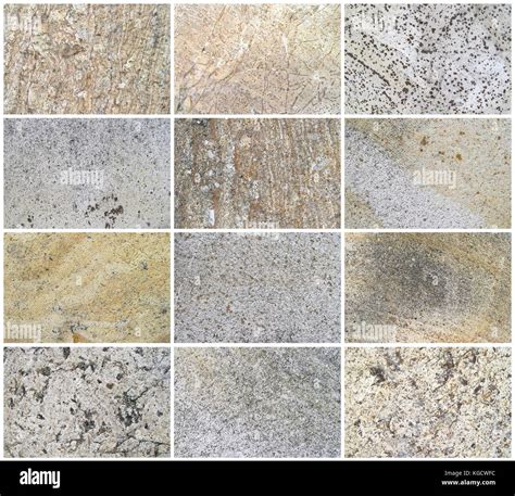 Twelve Natural Limestone Background Or Textures The Real Color