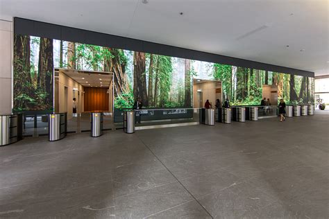 Stunning Salesforce Lobby Video Wall Moss And Fog