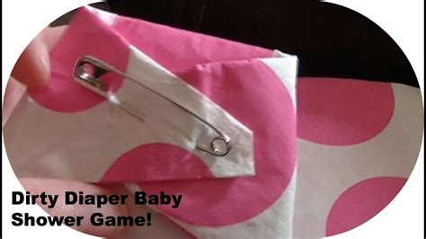 Easy Dirty Diaper Baby Shower Game Diy Youtube