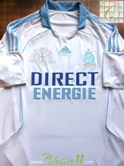 Olympique Marseille Home Football Shirt 2008 2009 Sponsored By