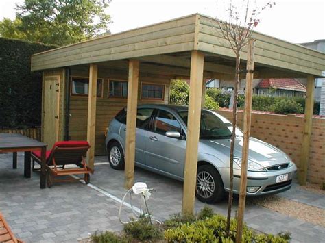 D eggshell galvanized steel carport , car canopy and. Carports - Daniel Decadt - Houten Constructies - Houthandel Proven | Modern, Houten, Daniel