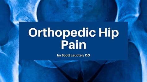 Orthopedic Hip Pain The Acoep Scientific Assembly Youtube