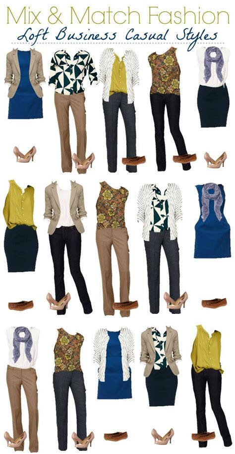 Loft Mix And Match Wardrobe For Summer Into Fall Capsule Wardrobe Work