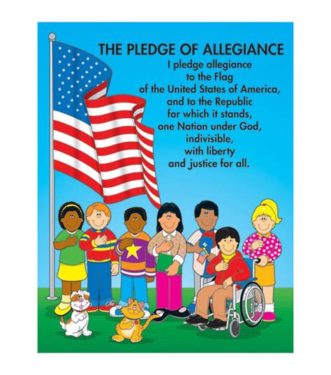 The pledge of allegiance is a declaration of loyalty to the american nation and the ideas and values it represents. Carson Dellosa The Pledge of Allegiance Carson Kids Chart 6pk | Pledge of allegiance, Charts for ...
