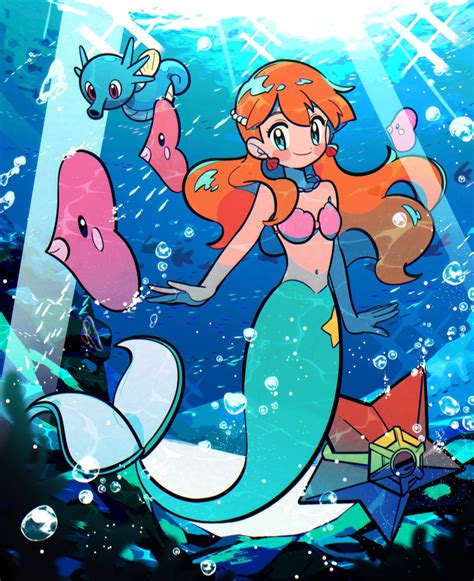 Misty Luvdisc Staryu Horsea And Mermaid Misty Pokemon And 2 More