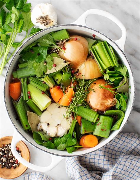 How To Make Vegetable Stock Recipe Love And Lemons