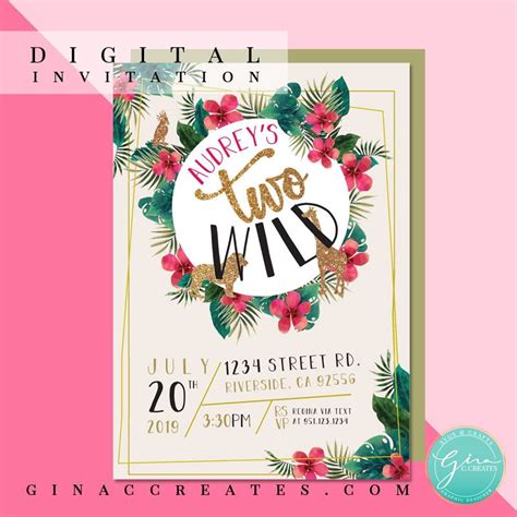 Download Two Wild Birthday Party | Free SVG and Printable | Wild birthday party, 2nd birthday party for ...