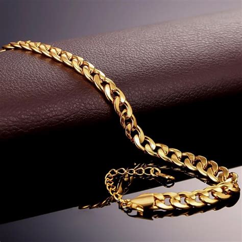 Gold Cuban Link Anklet Classy Women Collection