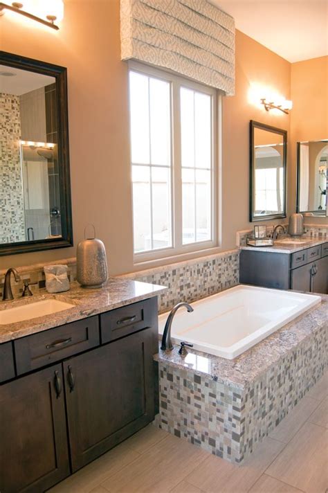 I was going to tile it to save money instead of buying a whole marble slab. Drop-in tubs with a granite tub deck found in Quisana's ...