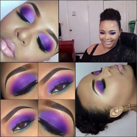 Beautiful African American Rainbow Eyeshadow Makeup Inspiration