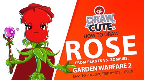 Colouring pages coloring sheets plants vs zombies personajes plants vs zombies 2 zombie drawings mickey mouse coloring pages zombie party learn to draw disney mickey mouse. How to Draw Rose | Plants vs. Zombies | Garden Warfare 2 ...