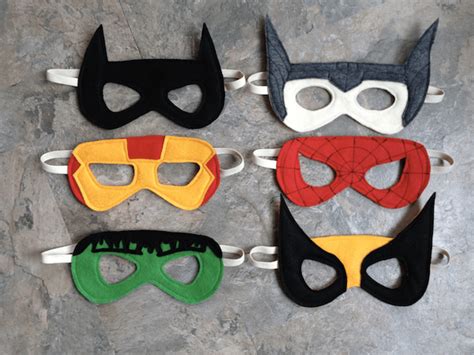 Superhero Masks Sew Like My Mom