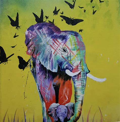 Abstract Elephants Greg Owen Art