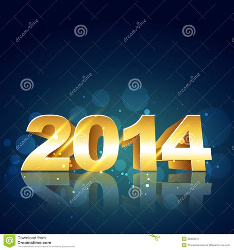 2014 New Year Design Stock Vector Illustration Of Greeting 35803417