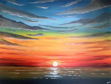 A Beautiful Sunset Original Art From West Country Galleries