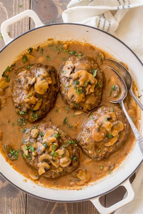 Easy Homemade Salisbury Steak Recipe Valentinas Corner