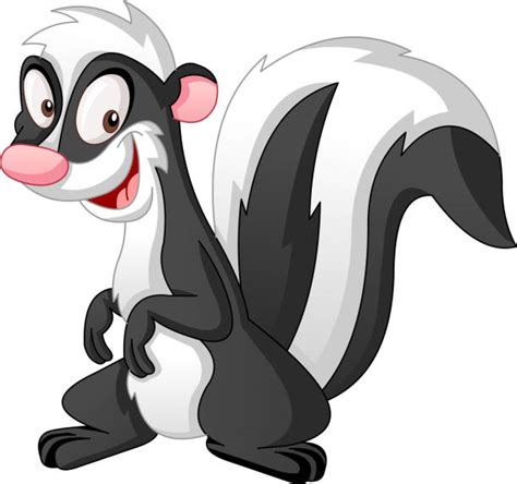 Skunk Character Cartoons Illustrations Royalty Free Vector Graphics