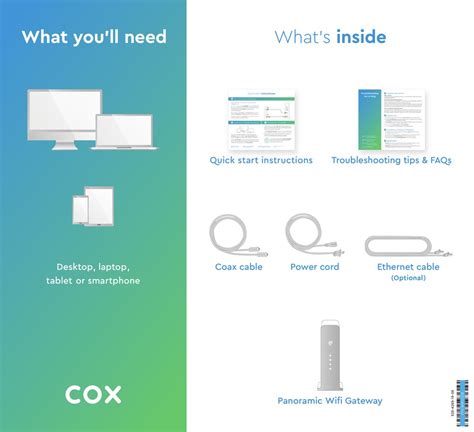 Cox Panoramic Wifi Gateway Quick Start Instructions Pdf Download