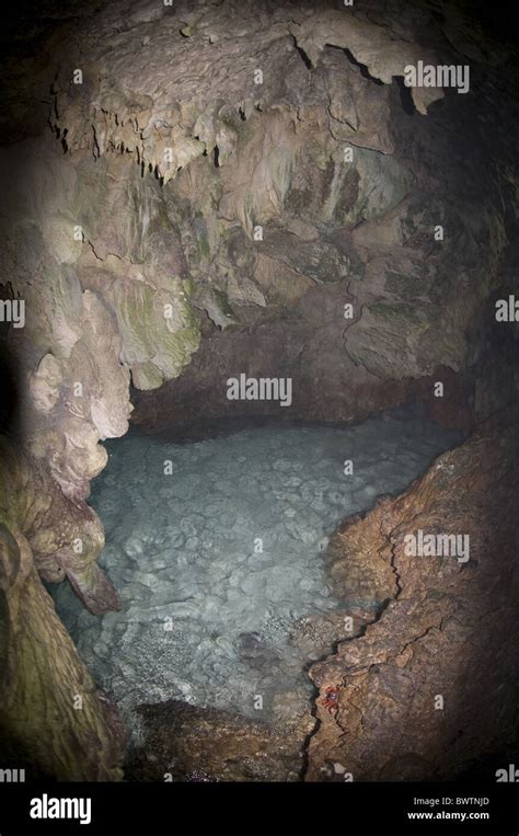 Cave Seawater Pool Christmas Island Australia Geology Geological