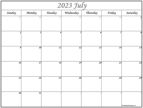 Editable July Calendar 2023 Mobila Bucatarie 2023